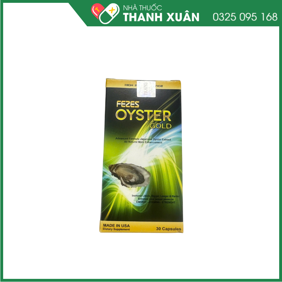 Fezes Oyster Gold - Viên uống tăng cường sinh lí nam